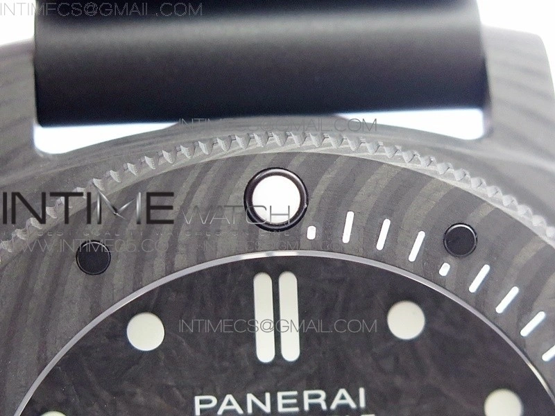 PAM979 Carbotech VSF 1:1 Best Edition Carbon Dial on Rubber Strap P.9010 Clone